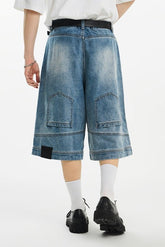 Upside Down Pockets Denim Shorts - COPPING THREADS - Harsh and Cruel